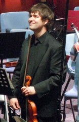 Violin soloist Alistair Duff-Forbes