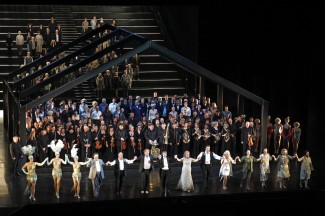 An euphoric end to Opera Australia's Melbourne Ring Cycle. Image Jeff Busby, courtesy Opera Australia
