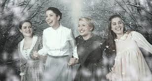 Little Women: Audrey Gabor (Beth), Anna McDougall (Jo), Jessica Westcott (Meg) and Bridget Patterson (Amy). Photo: Ian Brown.   
