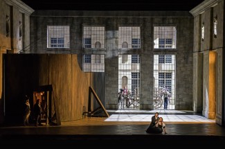 The final scene - Andrea Chenier, the Royal Opera Covent Garden January 2015. Image supplied, photographer Bill Cooper.