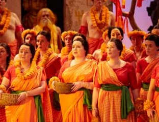 The Opera Australia Chorus perform in The Pearlfishers. 