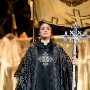 Sonya Goncheva as Norma in the Royal Opera's production. Image by Bill Cooper