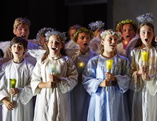 The Opera Australia Children’s Chorus in Cavalleria Rusticana. Photo credit: Keith Saunders.