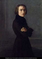 Franz Liszt by Henri Lehmann