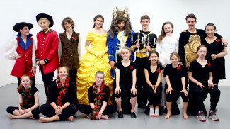 The full cast of Lane Cove Theatre Company's Beauty and the Beast