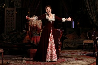 Nicole Car as Violetta Valéry in Opera Australia's 2018 production of La Traviata at the Sydney Opera House.
