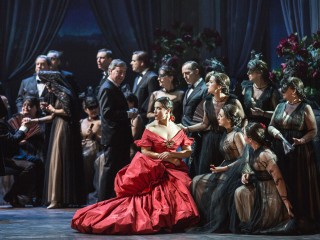 Francesca Dotto as Violetta in Sofia Coppola's realisation of Verdi's La Traviata.