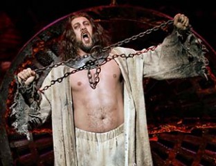 Alexander Krasnov as Jokanaan in Opera Australia's 2019 production of Salome at the Sydney Opera House. Photo credit: Prudence Upton