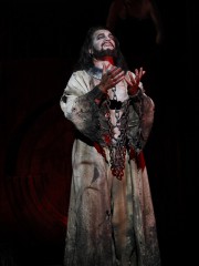 John Wegner as Jokannan in Opera Australia's production of Salome at Arts Centre Melbourne in 2012. Photo by Jeff Busby.