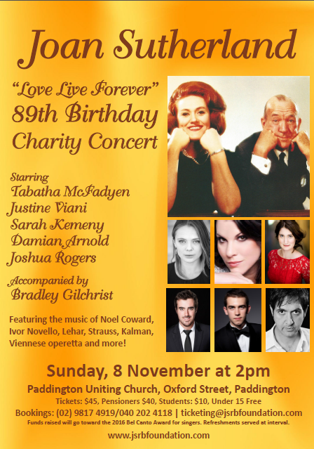 Joan Sutherland “Love Live Forever” Charity Concert