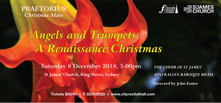 A Renaissance Christmas With The Choir of St James’ And Australian Baroque Brass